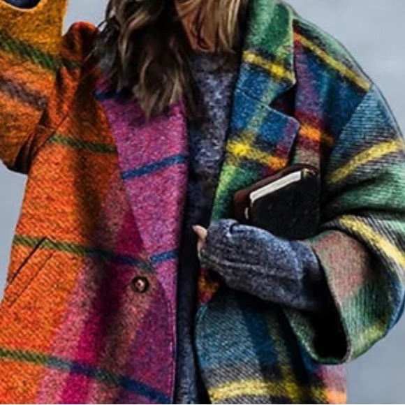 43 Gorgeous Oversized European Lapel Coat - Picture 2 of 2